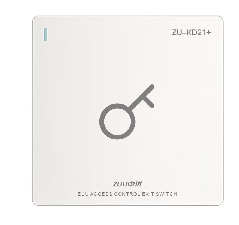 ZU-KD21+ ZU-KD21 + 三线出门开关 · 86 型自复位门禁出门按钮