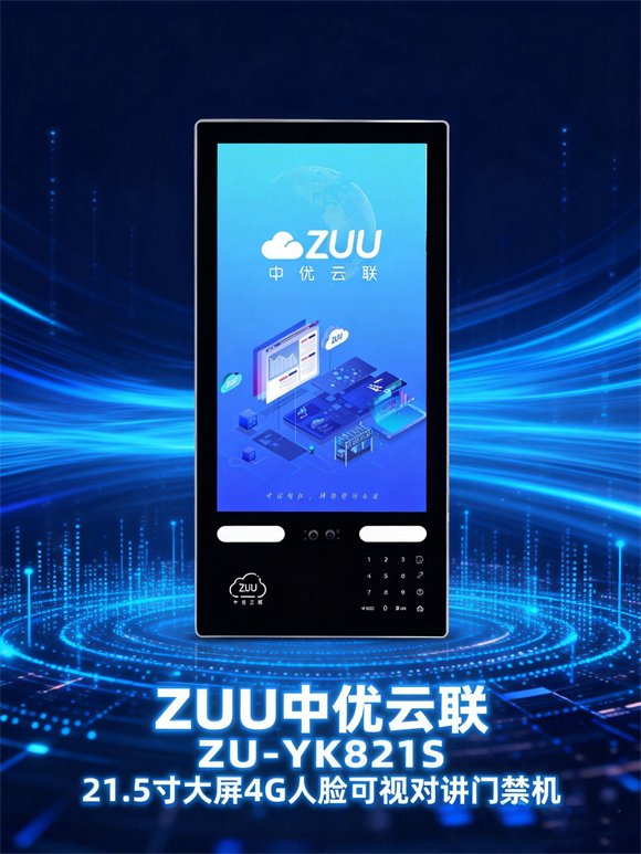 ZU-YK821S A53 8 核人脸门禁机 21.5 寸大屏可视对讲 4G/WIFI 门禁