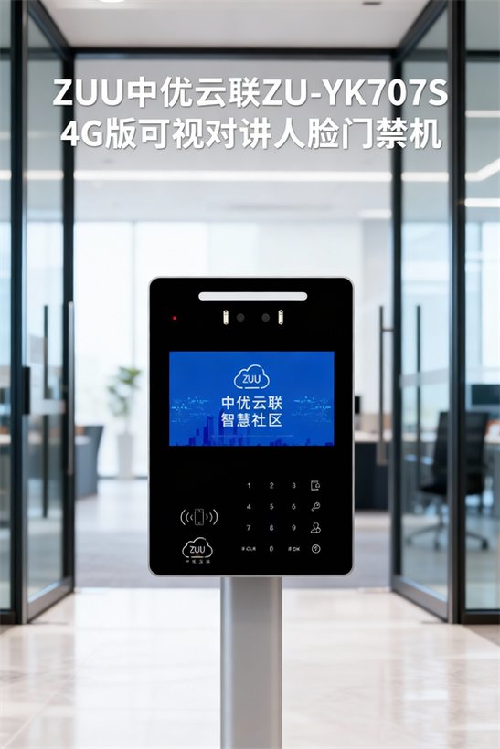 ZU-YK707S 小区 / 医院专用 工厂工地实名制-高性价比 4G 可视对讲人脸门禁机 4G